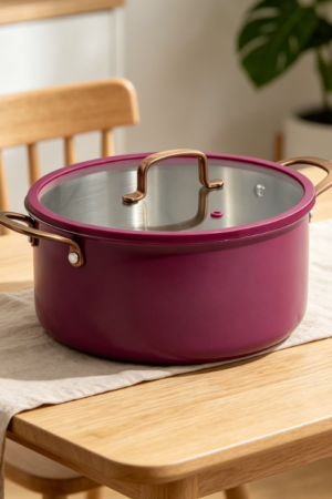 Ceramic outer layer stainless steel soup pot
